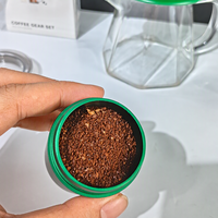 Ensemble de café filtre en verre écologique avec moulin manuel, outils de préparation manuelle personnalisables, coffret cadeau pour usage quotidien et offrandes