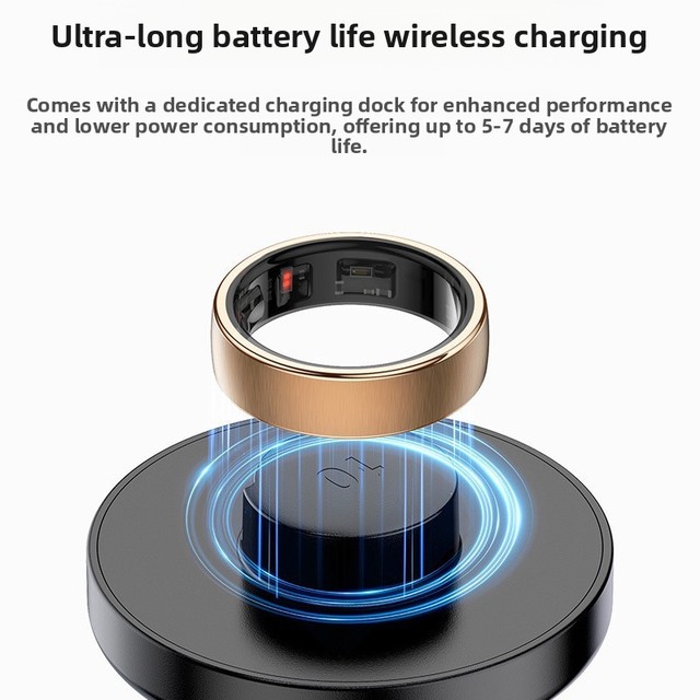 R10 man womanWireless Charging Smart Ring Heart Rate Sleep Monitor Blood Oxygen SpO2 Skin Temperature AI Health Activity Tracker