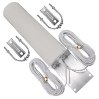Antenne WiFi extérieure omnidirectionnelle MIMO 698-2700MHz 12dBi double pour connecteurs mâles pour routeurs 4G LTE