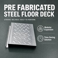 Plancher en acier facile à installer |   Dalle composite non-bétonnée |   Pour projet d'atelier : plancher de mezzanine en structure métallique