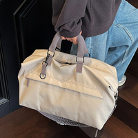 Nouveau sac de sport portable tendance grande capacité séparation sèche et humide bagages de voyage compartiment à chaussures imperméable et durable en nylon unisexe
