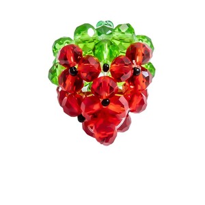 Composants de bijoux en verre motif raisin et cerise pour la fabrication de boucles d'oreilles, formes variées, accessoires DIY, Automne 2024, Origine Yiwu - Product Image 5