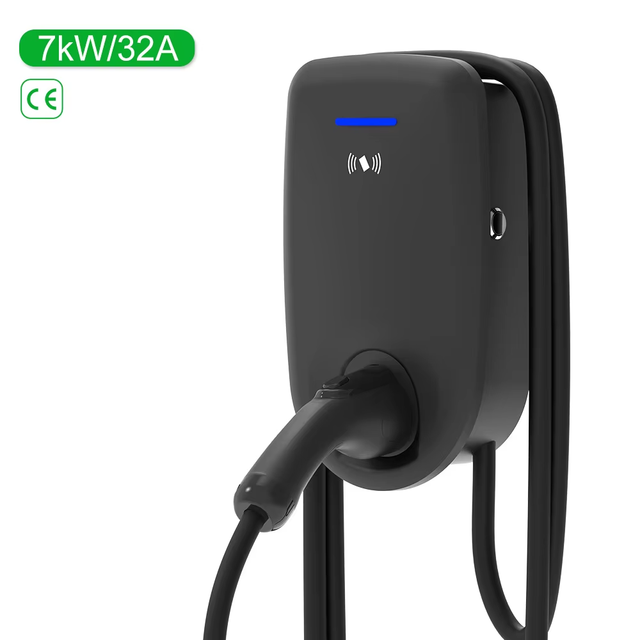 7kW/11kW/22kW Wall-Mounted EV Charger with OCPP/GB/T CCS and Type 2 Connectors Fast Charging Station