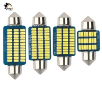 Lampe de lecture LED Festoon 12V pour intérieur de voiture, blanc chaud 4000K et 6000K, 31mm 36mm 39mm 41mm, lampe de plafond pour voiture et pièce