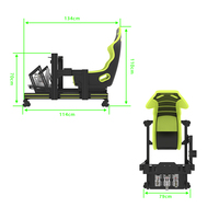 Profil en aluminium pour simulateur de course automobile, cockpit de simulation de course automobile, simulation de conduite, cockpit à domicile