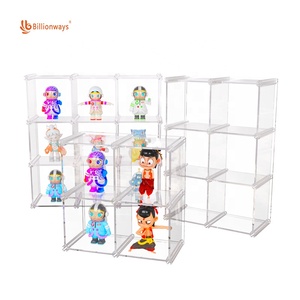 Tùy chỉnh <span class=keywords><strong>2</strong></span> lớp trong suốt Acrylic hiển thị trường hợp mù hộp phim hoạt hình đồ chơi bằng nhựa hộp hiển thị cho đồ chơi hình - Product Image 6