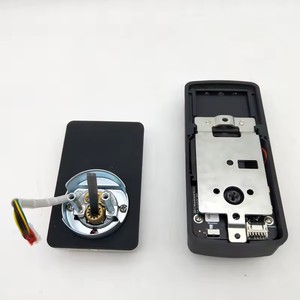 Serrure de <span class=keywords><strong>porte</strong></span> à clavier numérique, serrure intelligente à double déverrouillage par mot de passe et <span class=keywords><strong>clé</strong></span> d'urgence, serrure sans <span class=keywords><strong>clé</strong></span> pour portes intérieures en bois - Product Image 5