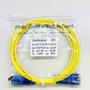 สายแพทช์ไฟเบอร์ออปติก OM2 OM4 OM3 3.0มม. สาย Patch sc/upc SM - Product Image 5