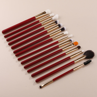Ensemble de pinceaux de maquillage IPRESTA de haute qualité, 14 pièces, poils synthétiques, débutants, doux, correcteur pour les yeux, manche en bois, outils de beauté, neuf d'usine