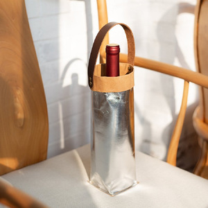 <b>Hand</b>-held wine bottle packaging bags, washed kraft <b>paper</b> tote bags, artistic insulated glass cup storage bags, custom-<b>made</b>. - Product Image 4