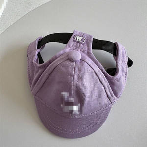 Luxo cão produtos <span class=keywords><strong>pet</strong></span> acessórios <span class=keywords><strong>pet</strong></span> chapéu verão lona <span class=keywords><strong>pet</strong></span> baseball <span class=keywords><strong>cap</strong></span> com orelha buracos - Product Image 3