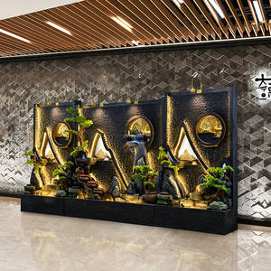 น้ำพุหินอ่อนหินแกรนิตตกแต่งสวนหลังบ้านกลางแจ้ง น้ำตกติดผนัง ตกแต่งบ้านภายใน - Product Image 6