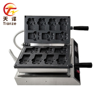 110V 220V griffes de chat en forme de gaufrier animal antiadhésif électrique Mini gaufrier Machine pour voiture ménage hôtel utilisation commerciale