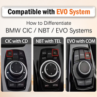 Pantalla de Navegación HD para Automóvil de 10.25 Pulgadas, Estilo Blade, para BMW Serie 3/4 2018 con Sistema EVO, Bluetooth, Compatible con las Funciones Originales del Automóvil