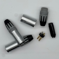 Connecteur de microphone audio XLR 3 broches mâle, connecteur de câble audio, connecteur nickelé OFC, connecteur de microphone DMX