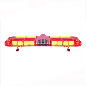Barra de luzes LED de emergência para trânsito de caminhões de bombeiros de patrulha de rua R65 E-Mark vermelho azul âmbar de baixo perfil