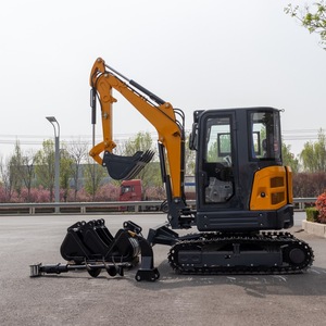 Excavadora de cadenas HIGHTOP HT35, miniexcavadora para construcción y trabajos de tuberías - Product Image 4