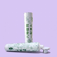 Tubes inclinés en aluminium-plastique à presser, vides, 12,7-35 mm, avec bouchon à vis de qualité alimentaire, logo personnalisé imprimé UV, pour soins personnels, 90 ml