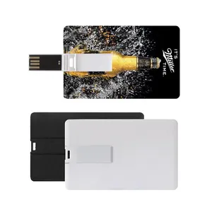 명함 Pendrive U 디스크 USB 2.0/3.0 사용자 정의 로고 휴대용 16GB 32Gb 64GB 메모리 스틱 고속 도매 USB 플래시 드라이브