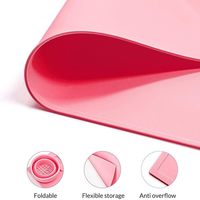 Tapis d'artisanat en silicone personnalisé tapis de peinture artistique avec tasse tapis de peinture en silicone pour enfants tapis de dessin pour la peinture