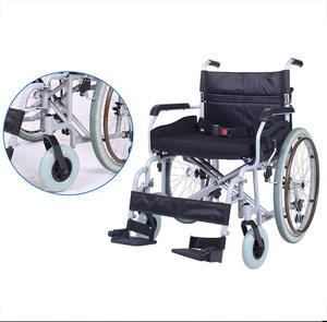 Silla de ruedas manual adaptable súper resistente con acero duradero, fácil de usar y resistente - Product Image 3