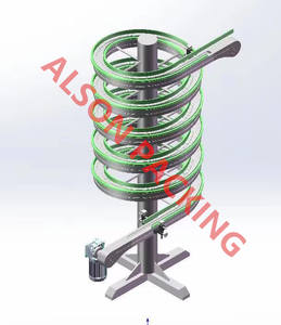 Convoyeur vertical indexé pour boîtes, convoyeur vertical pour cartons à plateaux, machine de convoyage en spirale élévatrice - Product Image 5