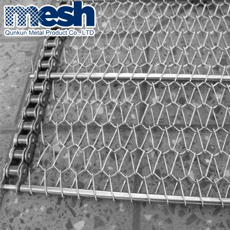 Carbon鋼線メッシュコンベアベルト/金属コンベアバンド/ベルトコンベア