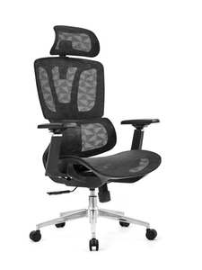 Chaise de bureau avec repose-pieds certifiée CE, nouveau design, dossier réglable en hauteur - Product Image 1