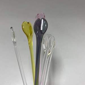 Mini cuillères à thé personnalisées, vente en gros, petites cuillères à café en verre pour le café, le sucre au Dessert, le gâteau glaces 1 pièce - Product Image 3