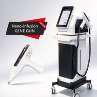 Appareil de soin de la peau non invasif à microcourant Nano Infusion Gene Gun, sans aiguille, mésothérapie, hydratation profonde, portable