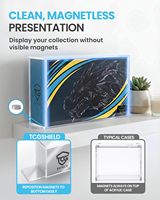 Boîte de rangement en acrylique pour Mew 151 Upc, couvercle coulissant magnétique 8mm+5mm, support de table, collection ultra premium