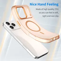 Casing Ponsel Transparan Tipis Matte Untuk IPhone 17 Pro Max 16 15 14Plus 13 12 11 Pro 17Air 16E Penutup Lembut Silikon Magnetik