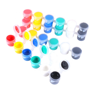 थोक कारखाने उच्च गुणवत्ता वाले ऐक्रेलिक पेंट 12 रंग 5 मिलीलीटर पर्यावरण अनुकूल गैर विषैले - Product Image 4