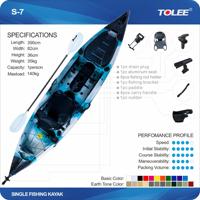 2021 Nouvelle tendance Outdoor Kayak Plastic Canoe Outrigger
