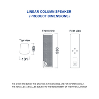 Sistema de Altavoces Line Array Profesional de 4 Pulgadas, 95db de Alta Sensibilidad, Resistente al Agua, para Exteriores, Compatible con Kara, Personalización OEM