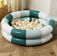 Runder aufblasbarer Kinder-Plans ch becken im Retro-Stil, verdickter Pool für den Heimgebrauch, besonders für Säuglinge und Kleinkinder.