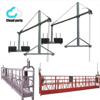 Plateforme suspendue Cloud-party en aluminium pour la construction de façades et de murs extérieurs