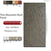 Nouveau design, panneau de colonne en PU imitation pierre de 1,7 cm d'épaisseur, personnalisable, revêtement mural 3D en polyuréthane, pierre artificielle
