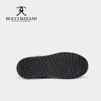 Chaussures de skate pour hommes BUCCI BATANI, en cuir violet Balloonflower, tige en tissu Scabal, lacets, semelle extérieure en caoutchouc XL, SC070-E011