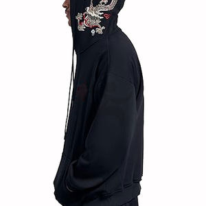 Sudaderas Personalizadas para Hombre, Corte Regular, Alta Calidad, 100% Algodón, Bordadas, Diseño Sólido, Cuello Alto, Forro Impermeable, Tejido de Punto, Invierno - Product Image 5