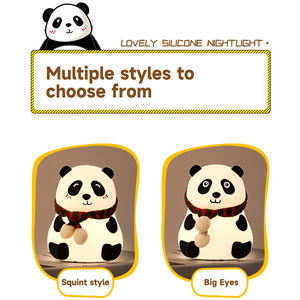 โคมไฟซิลิโคนสำหรับกลางคืนรูปแพนด้ามีไฟ LED น่ารักโคมไฟแบตเตอรี่ในตัวสำหรับสถานรับเลี้ยงเด็กสำหรับเด็กทารก - Product Image 5