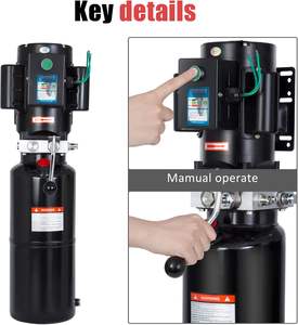 Unidad de Potencia Hidráulica GRH con Tanque de Aceite de 10 Cuartos, Motor de CA de 220V, Control Manual para Remolques Basculantes y Elevación de Vehículos, con Maneta de Control - Product Image 3