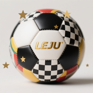 Ballon de football de taille personnalisée pour adultes, nouveau design, cuir PU thermocollé, coutures machine, matériaux TPU, <span class=keywords><strong>LEJU</strong></span> professionnel - Product Image 3