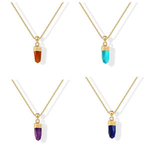 2026 Koreanischer Schmuck Konische Naturstein-Halskette mit Anhänger, Modische und Charmante Damen-Kettenanhänger-Halskette - Product Image 2