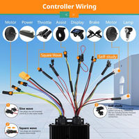 Kit de Conversión de Rueda Trasera para Bicicleta Eléctrica con Motor sin Escobillas de 48V 52V 60V 72V 500W 5000W, Pantalla LCD UKC1, Juego Completo