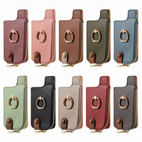 Funda de Teléfono con Cartera para Tarjetas de Crédito de Cuero PU para Galaxy S23 S24 Plus Ultra Ring