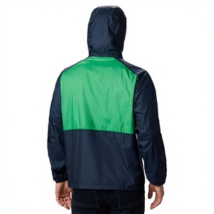 Chaqueta Cortavientos para Hombre LONG MISSION INDUSTRY, Transpirable, con Bloques de Color Verde Marino, Nailon/Poliéster, Estilo Casual, Ropa de Calle para Invierno - Product Image 4