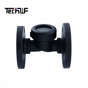 Carbon Steel Flange Flow Indicator Liquid Gas Impeller <strong>Turbine</strong> Metal Tube <strong>Flowmeter</strong> - Product Image 1