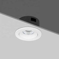 Downlight LED encastré de 85 mm avec base isolante et boîtier de connexion rapide, idéal pour l'éclairage commercial