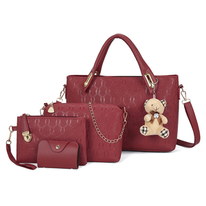 Phụ Nữ Của Dây Kéo Bốn Mảnh Thiết Lập Châu Âu Mỹ Phong Cách Retro Không Thấm Nước Crossbody Túi Xách Dây Đeo Duy Nhất Vai Túi Thời Trang - Product Image 4